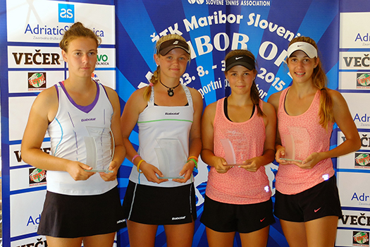 Finalistke dvojic 500 ITF Maribor dm