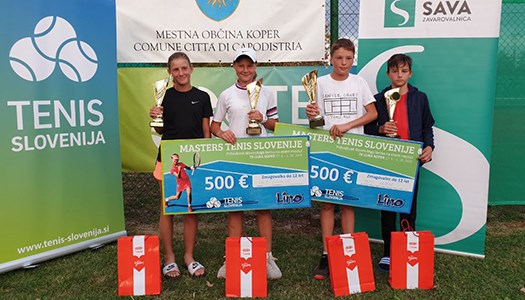 Masters 2019 z leve Vnuk, Kovačič, Hribar in Matij
