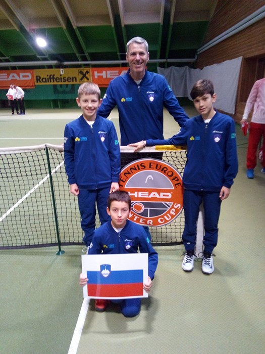 Winter cup dečki 12 let Šeško, Petrović, Suljić in